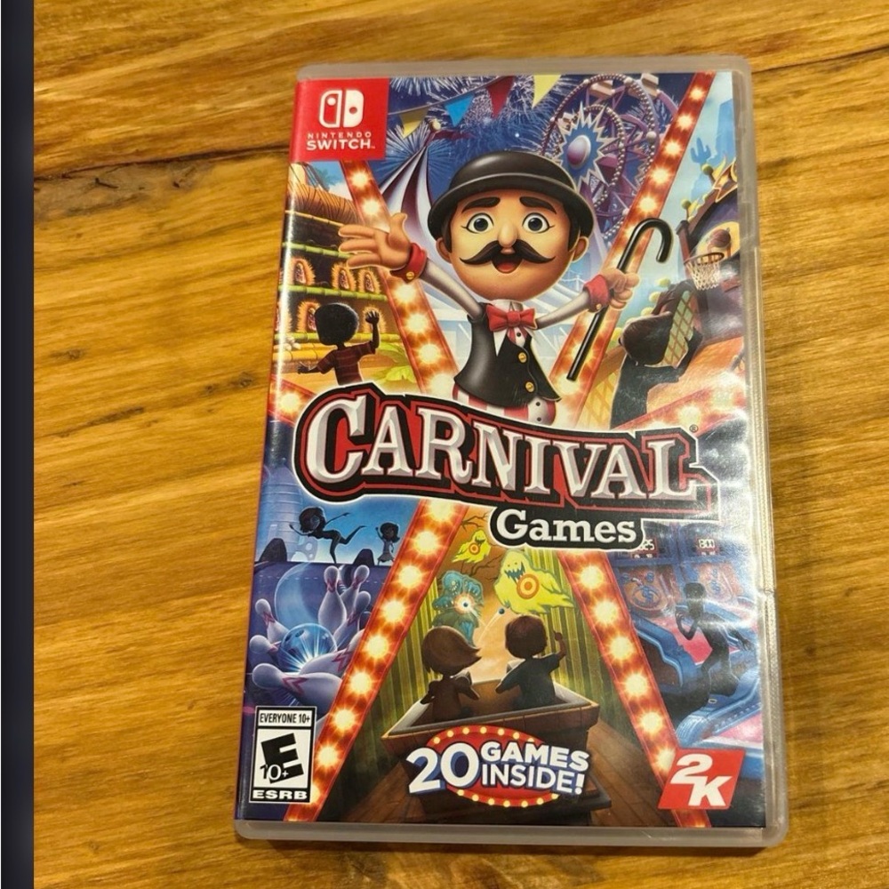 Nintendo Carnival Games - Vibrant Red and Blue Edition